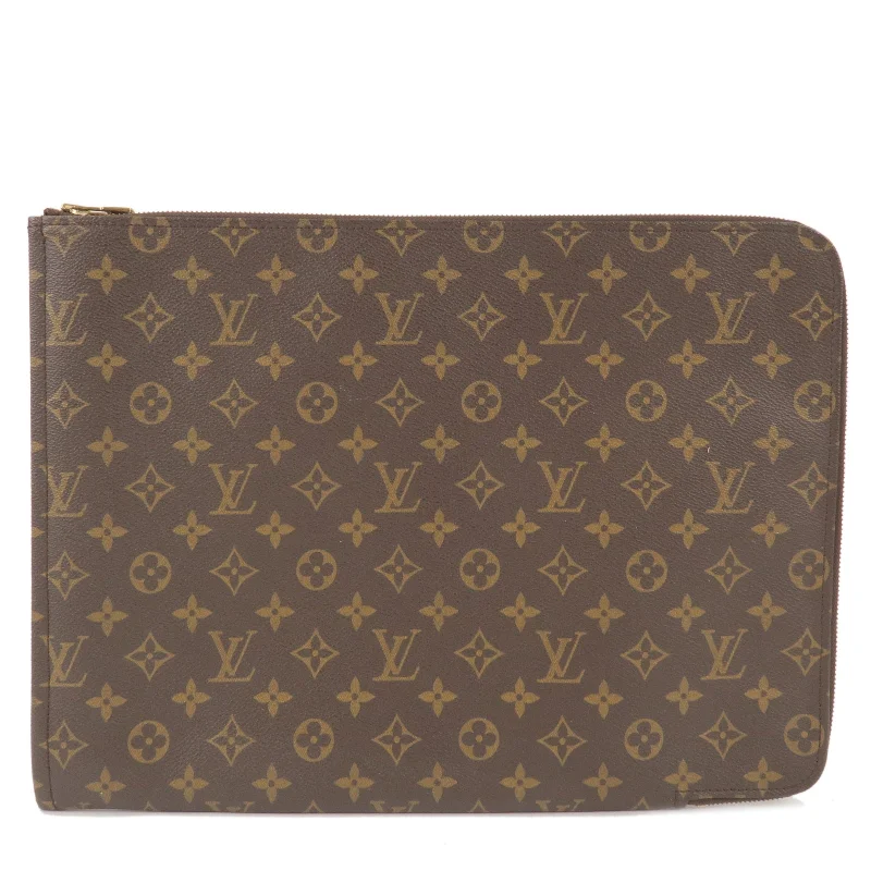 Louis Vuitton Monogram Porte Documents Clutch Bag M53456