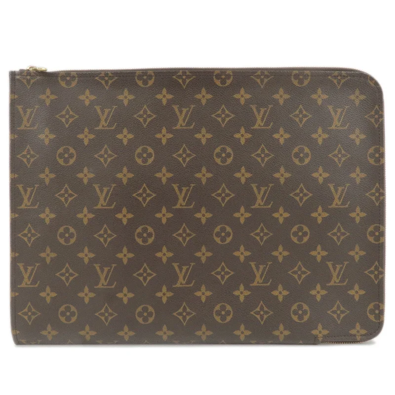 Louis Vuitton Monogram Porte Documents Clutch Bag M53456