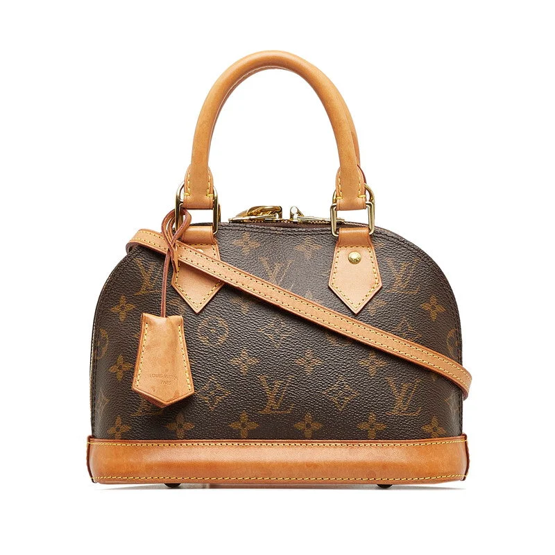 Louis Vuitton Monogram BB Handbag 2WAY M53152 Brown PVC Leather  Louis Vuitton