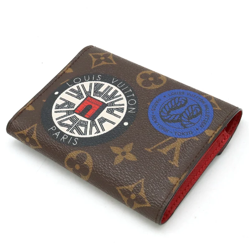 Louis Vuitton Monogram Portfolio Victoria Three Folded Wallet Three Folded Two Colors Jesse World Tour M62151