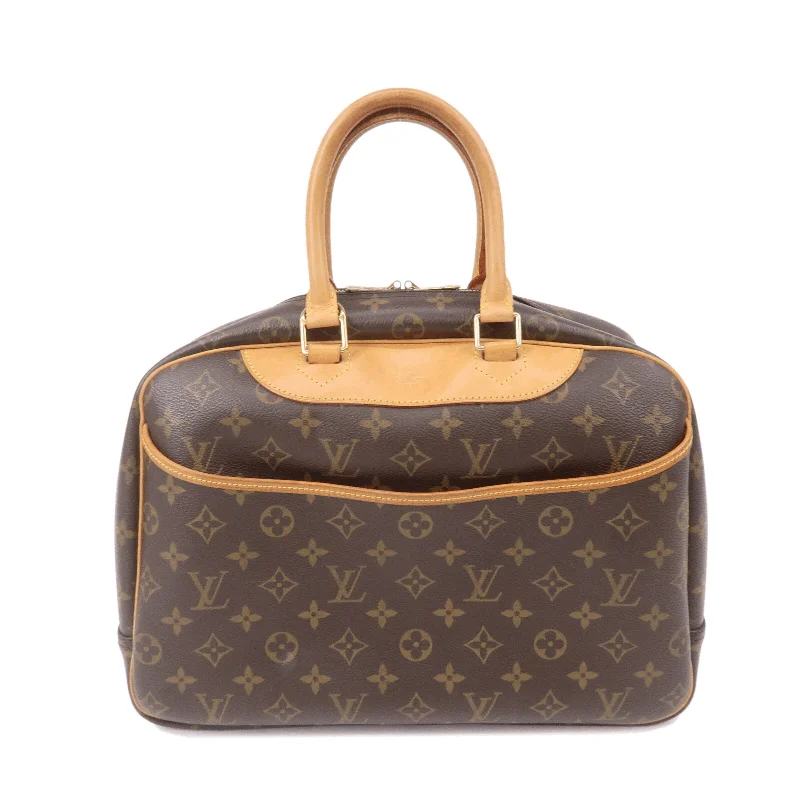 Louis Vuitton Monogram Deauville Hand Bag Brown M47270