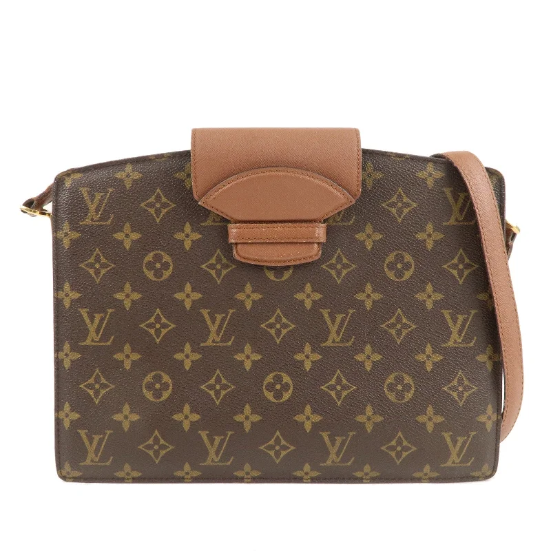 Louis Vuitton Monogram Courcelles Shoulder Bag Brown M51375