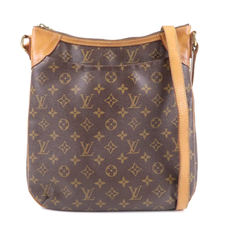 Louis Vuitton Monogram Odeon MM Shoulder Bag Brown M56389