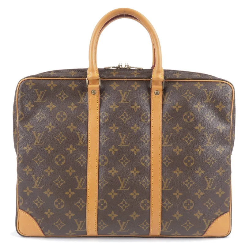 Louis Vuitton Monogram Porte Documents Voyage Bag M53361