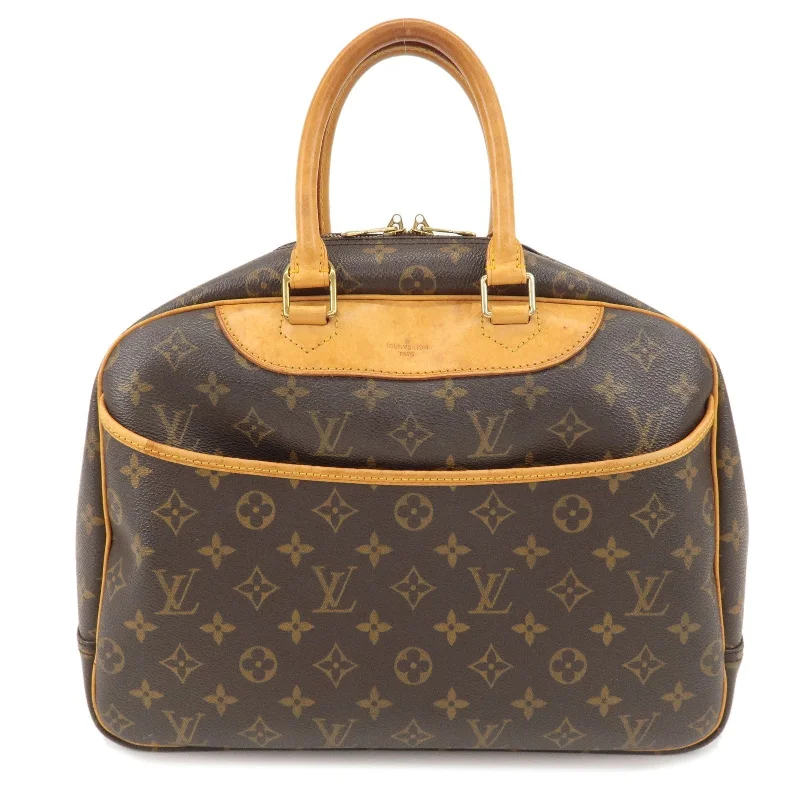 Louis Vuitton Monogram Deauville Hand Bag Brown M47270