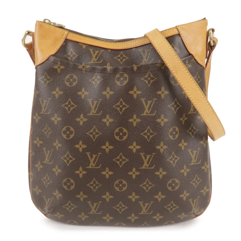 Louis Vuitton Monogram Odeon MM Shoulder Bag Brown M56389