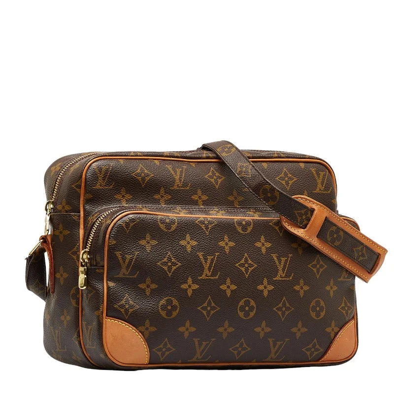 Louis Vuitton Monogram Nile  Shoulder Bag M45244 Brown PVC Leather  Louis Vuitton