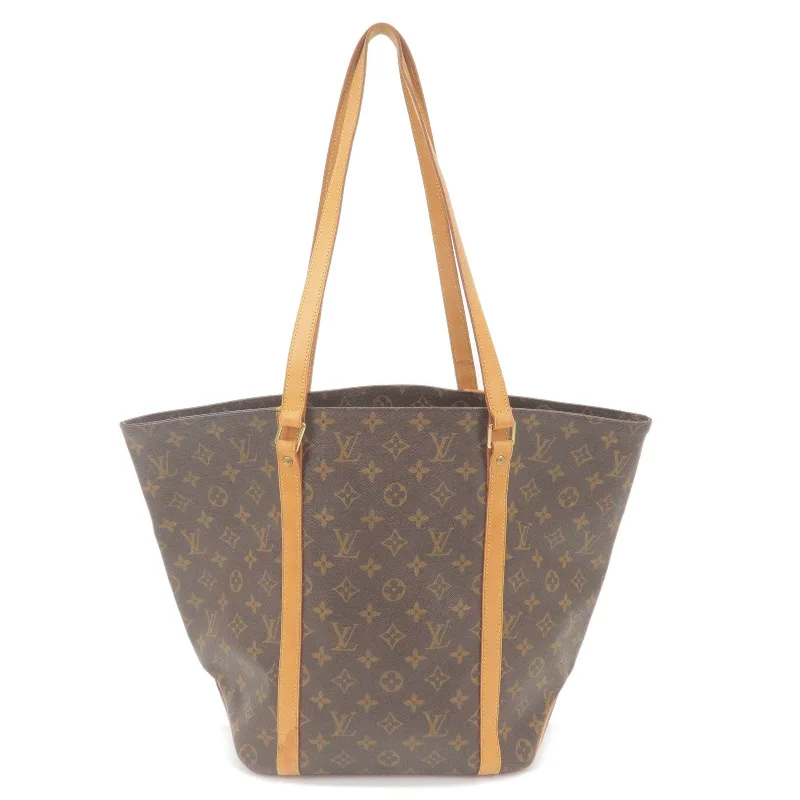 Louis Vuitton Monogram Sac Shopping Shoulder Bag Brown M51108