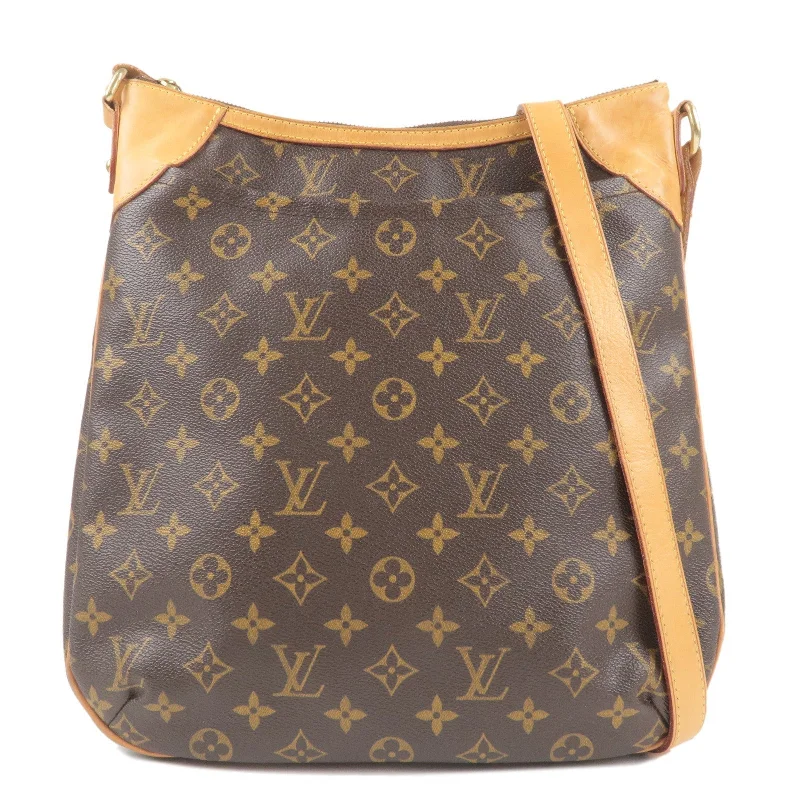 Louis Vuitton Monogram Odeon MM Shoulder Bag Brown M56389