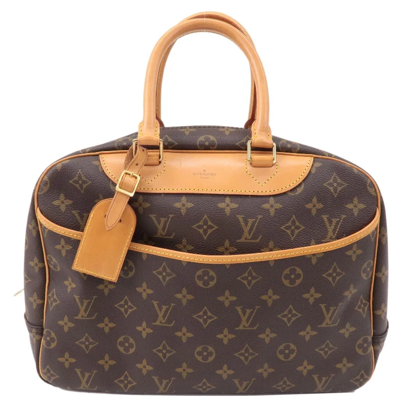 Louis Vuitton Monogram Deauville Hand Bag Brown M47270