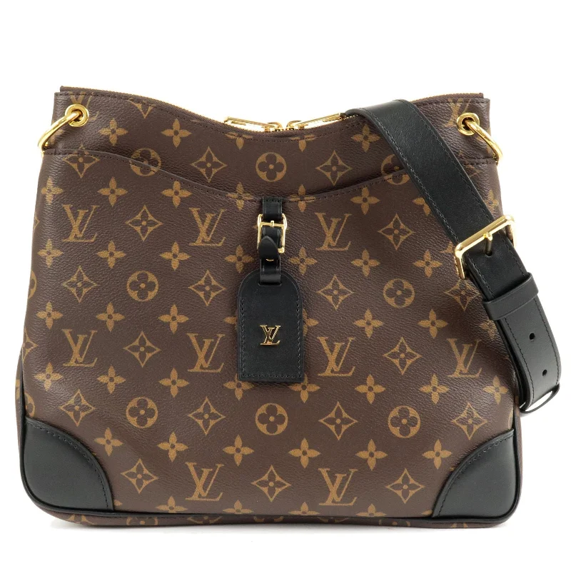 Louis Vuitton Monogram Odeon NM MM Crossbody Bag Noir M45352