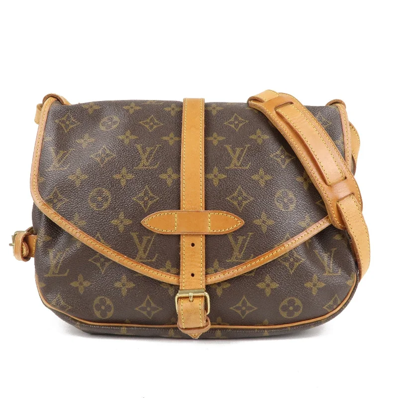 Louis Vuitton Monogram Saumur 30 Shoulder Bag Brown M42256