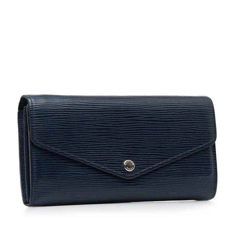 Louis Vuitton Sarah Long Wallet in Epi Indigo Blue M60585