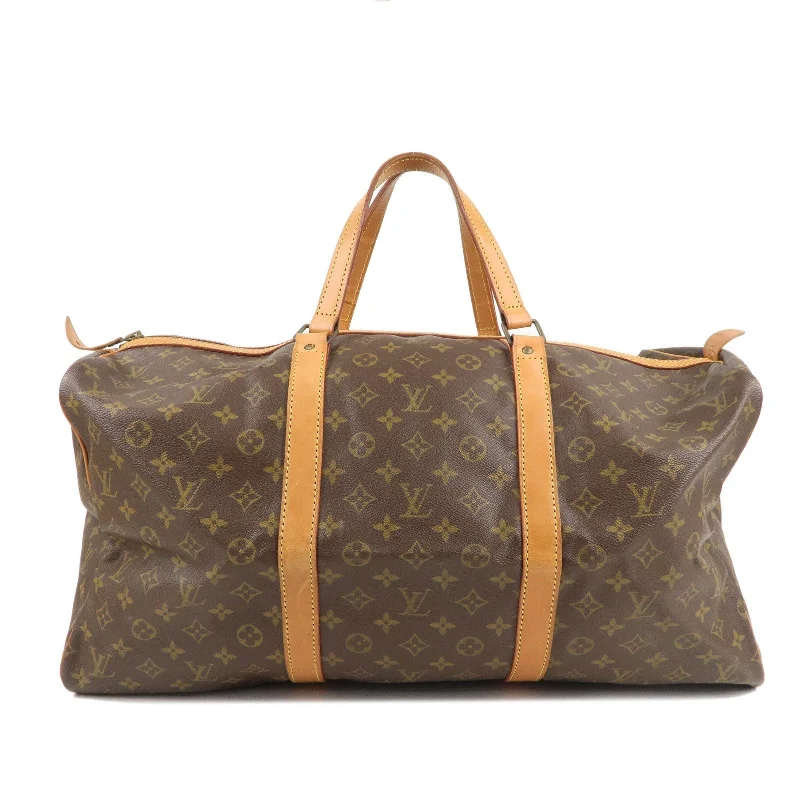 Louis Vuitton Monogram Sac Souple 55 Boston Bag Brown M41622