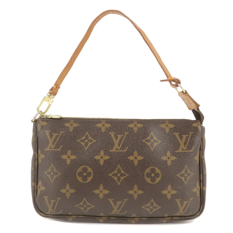 Louis Vuitton Monogram Pochette Accessoires Hand Bag Brown M51980