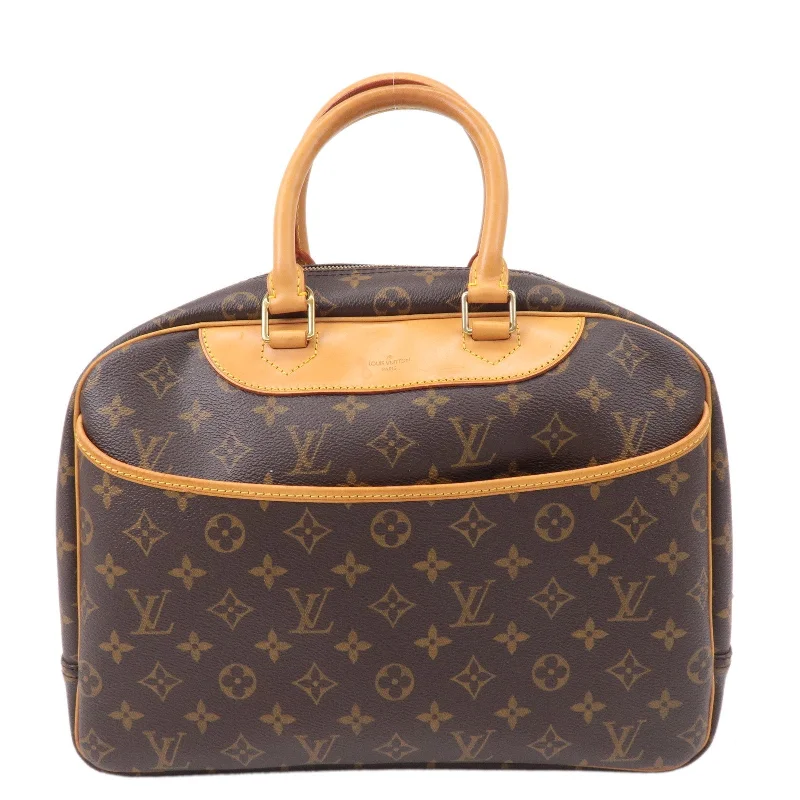 Louis Vuitton Monogram Deauville Hand Bag Brown M47270