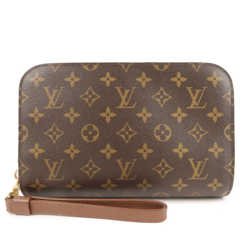 Louis Vuitton Monogram Orsay Clutch Bag Pouch Brown M51790