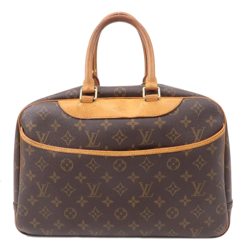 Louis Vuitton Monogram Deauville Hand Bag Brown M47270