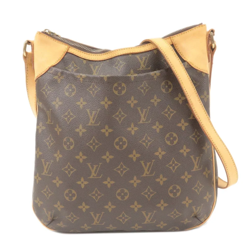 Louis Vuitton Monogram Odeon MM Shoulder Bag Brown M56389