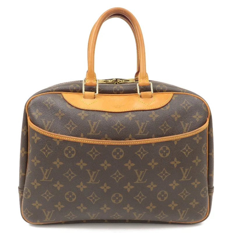 Louis Vuitton Monogram Deauville Hand Bag Brown M47270