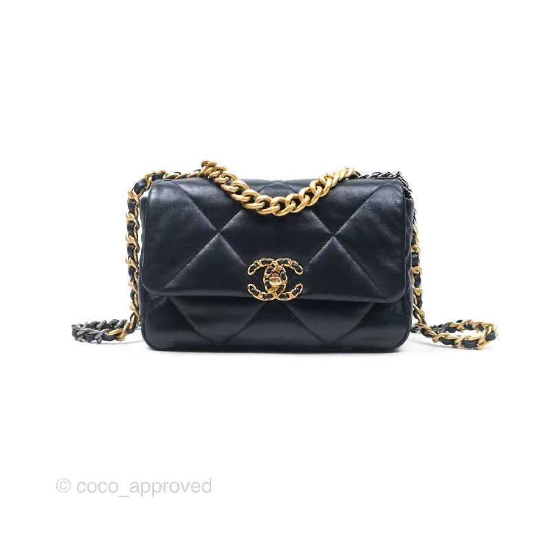 Chanel 19 Small Navy Mixed Hardware