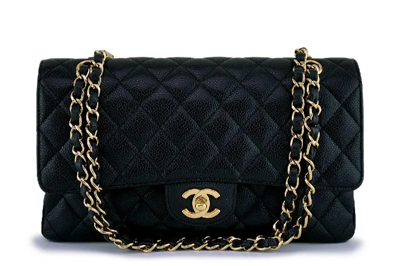 Chanel Black Caviar Medium Classic Double Flap Bag GHW