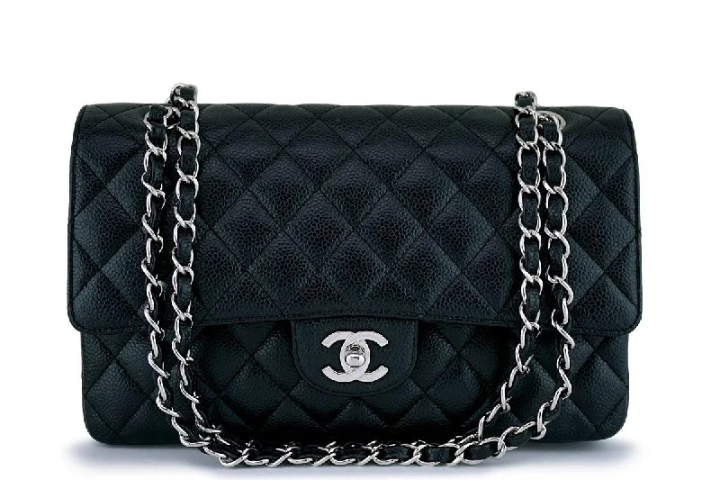 Chanel Black Caviar Medium Classic Double Flap Bag SHW