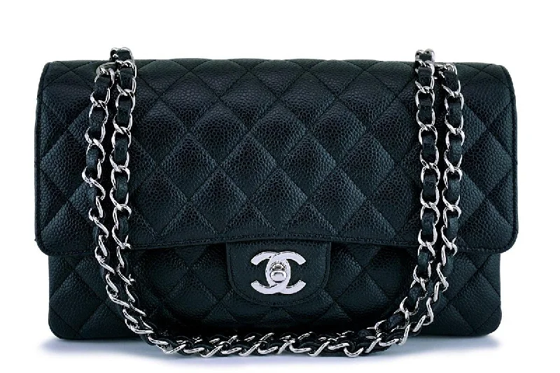 Chanel Black Caviar Medium Classic Double Flap Bag SHW