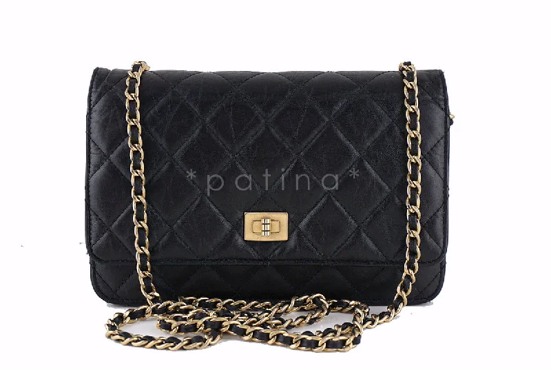 Chanel Black Classic Reissue WOC Wallet on Chain Bag