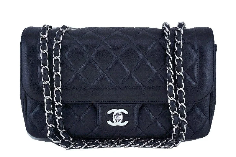 Chanel Black Lambskin Classic Quilted Flap Bag