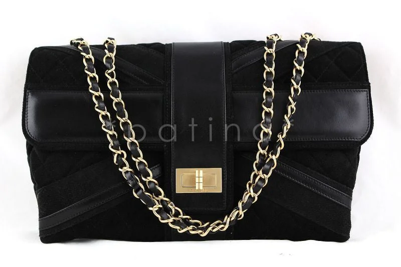 Chanel Black Limited Edition Union Jack Reissue Lock Flap Bag