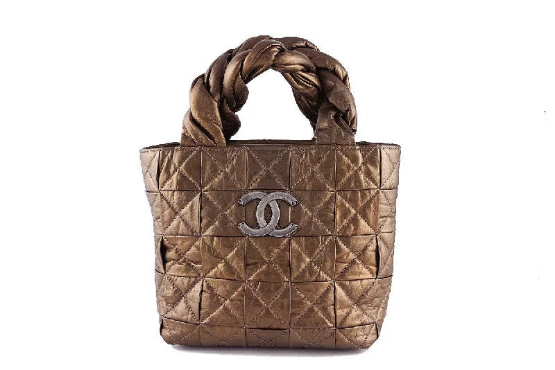 Chanel Bronze Limited Origami Soft Braided Tote Bag