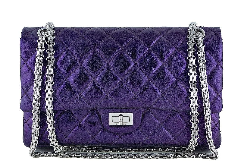 Chanel Metallic Purple Violet 226 Classic Reissue 2.55 Flap Bag