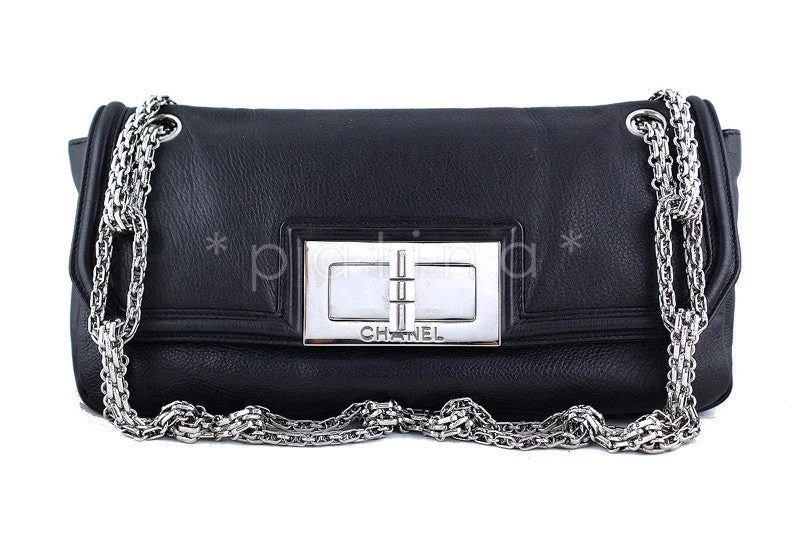 Chanel Black Giant Reissue Lock Linked Bijoux Chain Classic Flap Bag