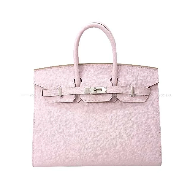 HERMES Handbag Birkin25 Sellier Mauve Pale Veau Epsom Silver HW Stamp B[BRAND NEW][Authentic]