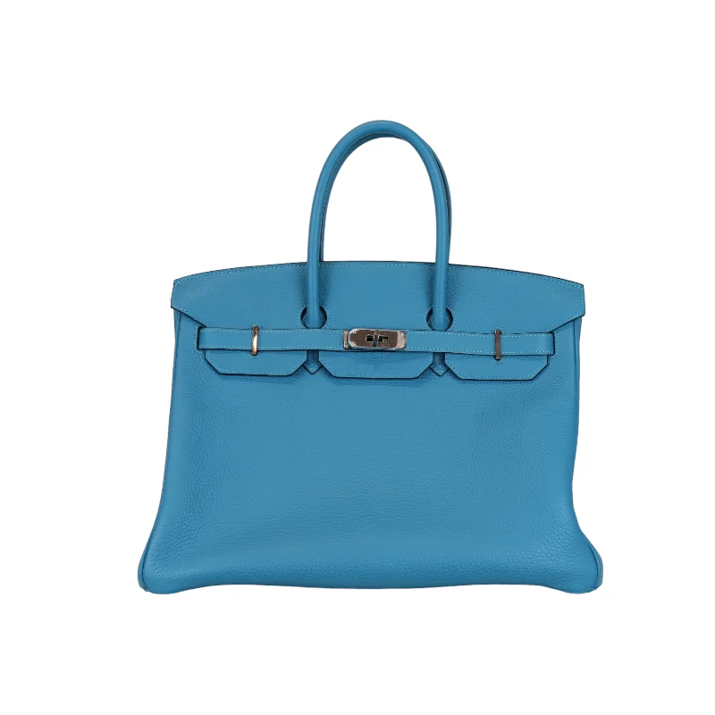 Birkin 35 Turquoise Clemence PHW