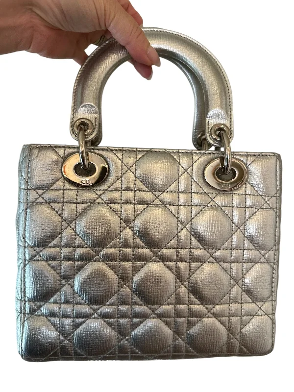 Dior Small Lady Dior in Silver