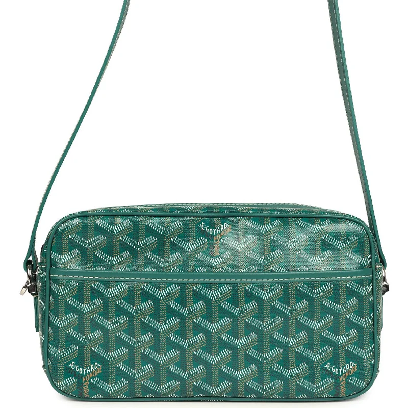 Goyard Goyardine Green Cap Vert PM Bag Palladium Hardware