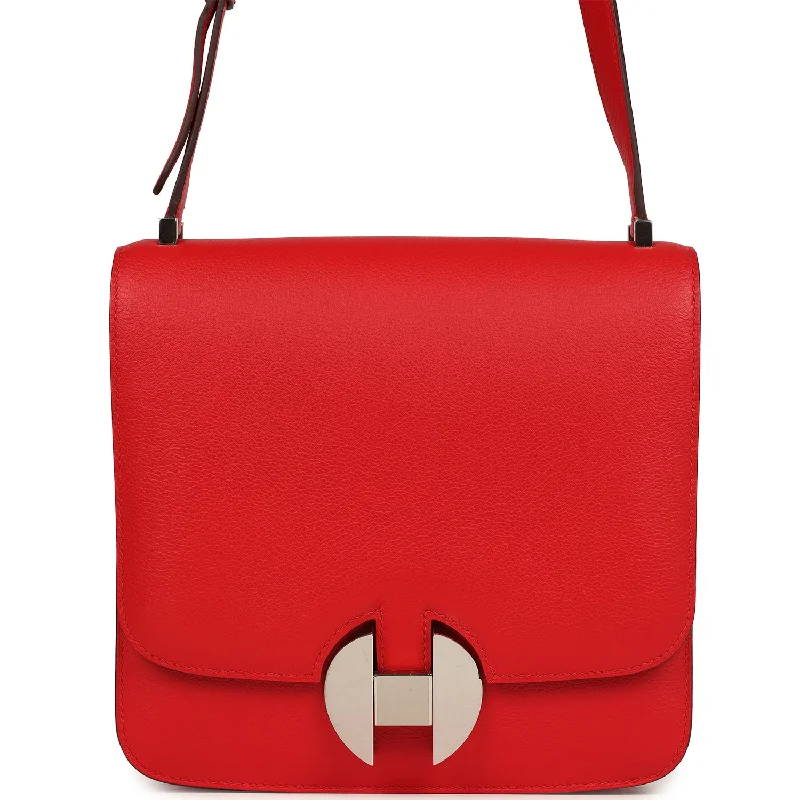 Hermes 2002-20 Rouge De Coeur Evercolor Palladium Hardware