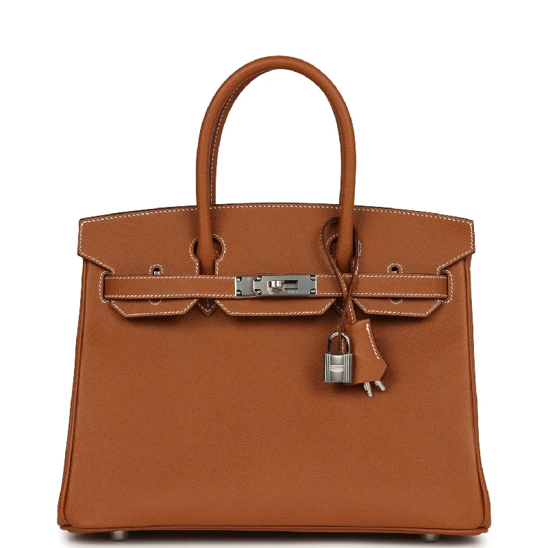 Hermes Birkin 30 Gold Epsom Palladium Hardware