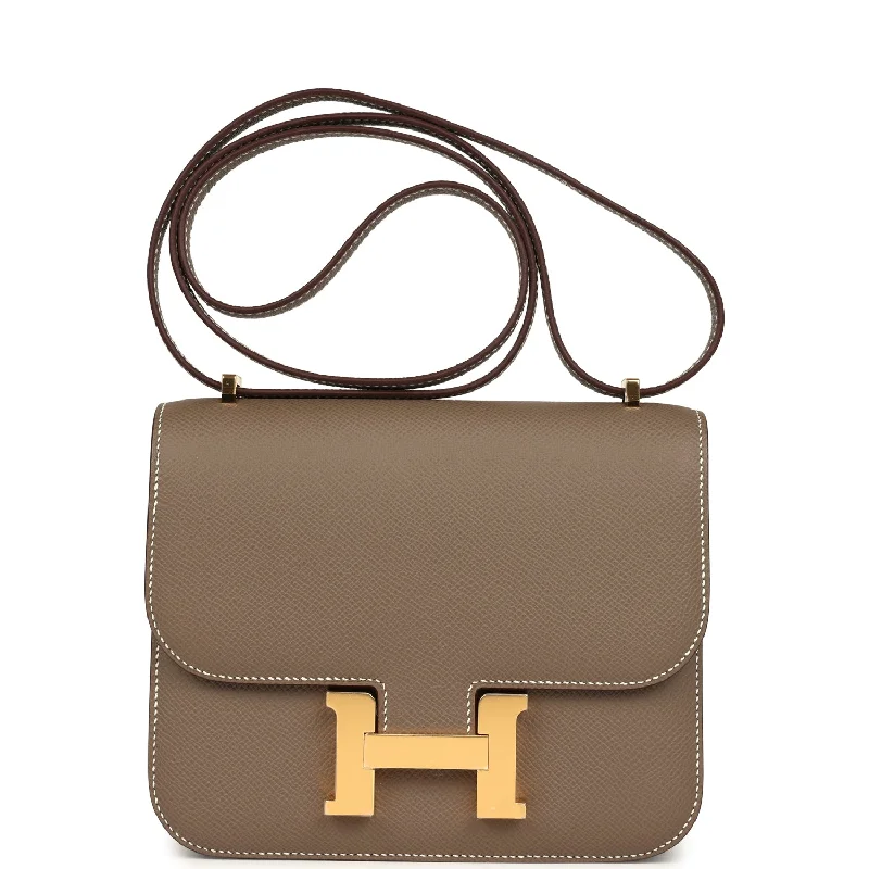 Hermes Constance 18 Etoupe Epsom Gold Hardware