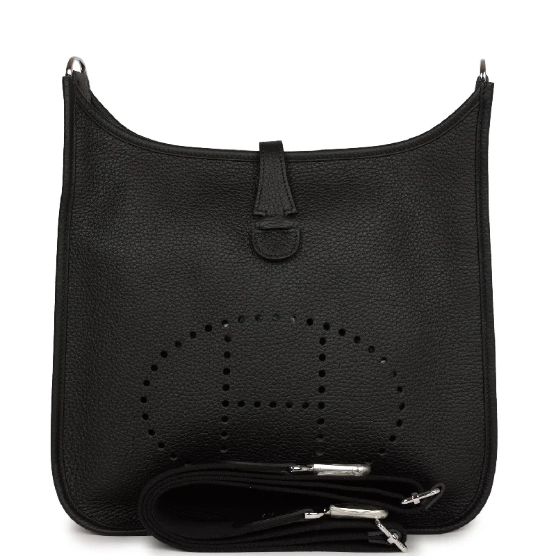 Hermes Evelyne III PM Black Clemence Palladium Hardware