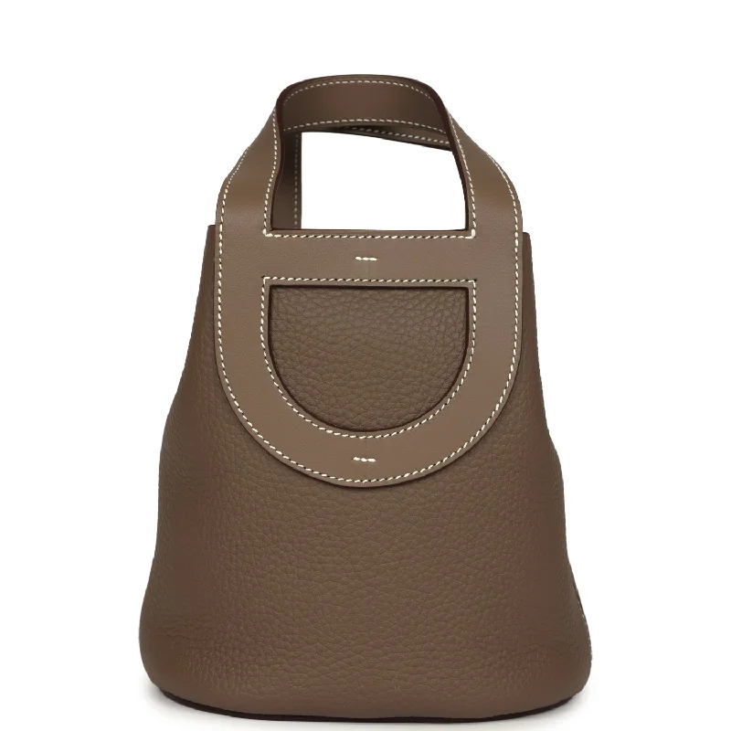 Hermes In-The-Loop 18 Etoupe Clemence and Swift Gold Hardware