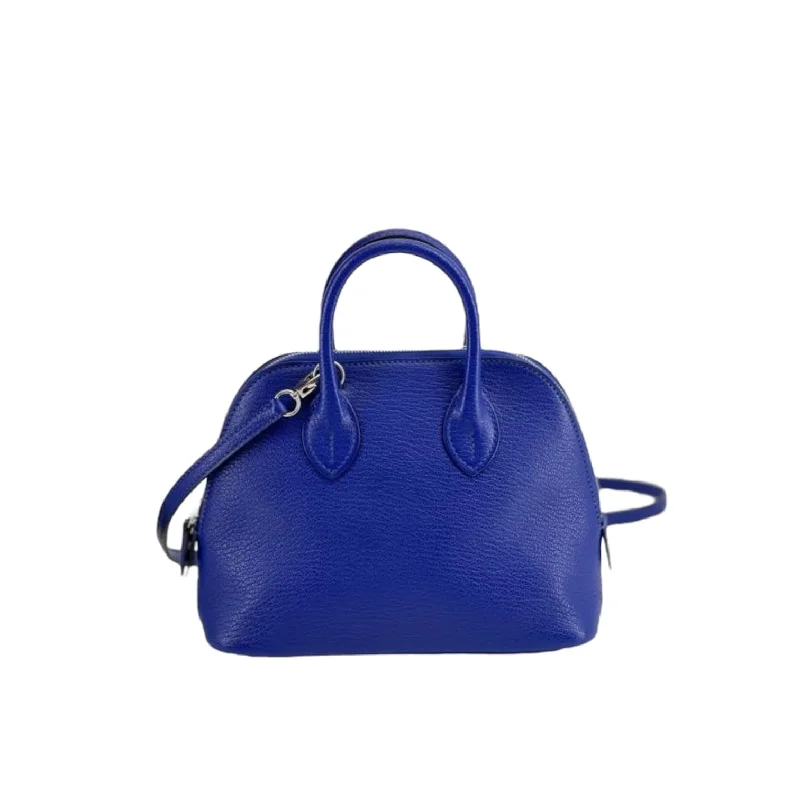 Mini Bolide Chevre Leather Blue Electric PHW