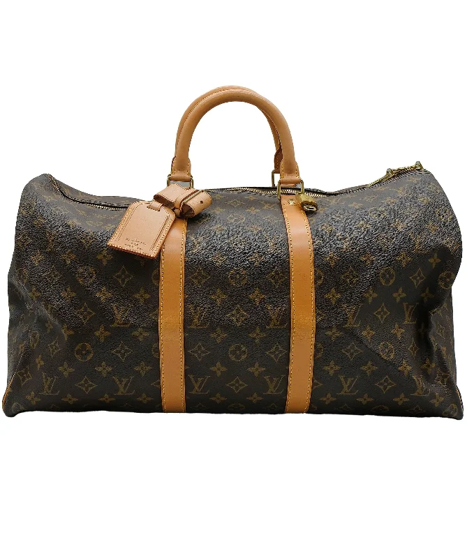 Louis Vuitton Monogram Keepall 50 Boston Bag M41426 LV Auth 64779A DXBS0549