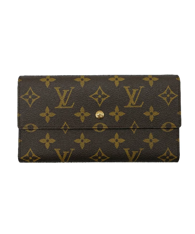 LOUIS VUITTON Monogram Portefeuille International Long Wallet M61217 Auth bs7199	 DXBS0414